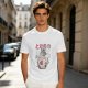 Olive T-shirt with horror stylized Totoro graphic and Japanese text