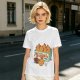 Olive T-Shirt With Cartoon Chicken Nuggets Box Print