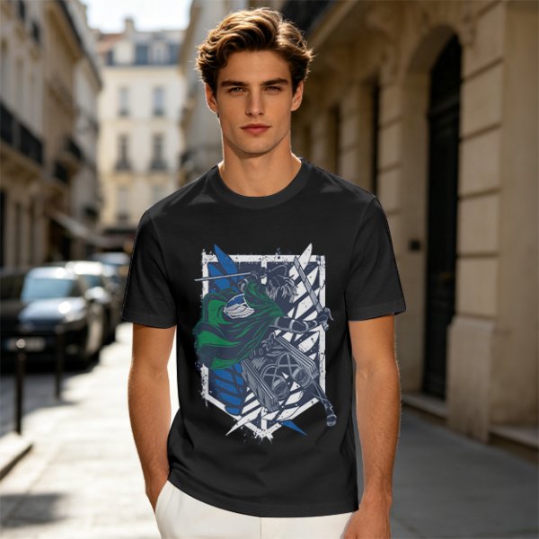 Attack on Titan Scout Regiment Soldier Graphic T-Shirt