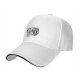 Black Baseball Cap With Retro Coffee Cup Cartoon Characters Print