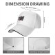 Black Baseball Cap With Cute Raccoon And Evil Shadow Graphic
