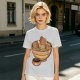 Olive Green T-Shirt With Capybara Ramen Bowl Print