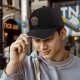 Black Baseball Cap With Mystical Praying Figure Art Print