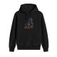 Black Hoodie With Superhero Group Graphic Print