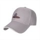 Black baseball cap with a demonic cat on a pentagram design
