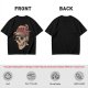 OVER THINKER Skull Graphic Olive T-Shirt