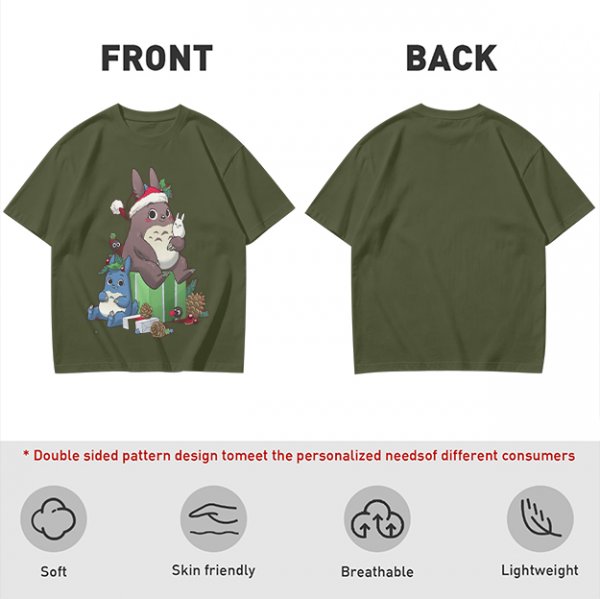 Christmas Totoro and Friends Graphic Tee