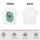 Olive anime t-shirt with Luffy relaxing in water print