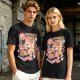 Olive t-shirt with Sunday's Vibes Shiba Inu relaxing graphic