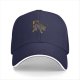 Black Baseball Cap With Aggressive Wild Boar Graphic Print