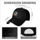 Black Baseball Cap With Cute Viking Dragon Pumpkin Halloween Art
