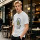 Olive green graphic t-shirt with Tonberry 'Good Night' print
