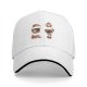 Black Baseball Cap With Cute Sloth Yoga Poses Graphic