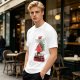 Olive T-Shirt with 'Not Today I'm Berry Tired' Strawberry Print