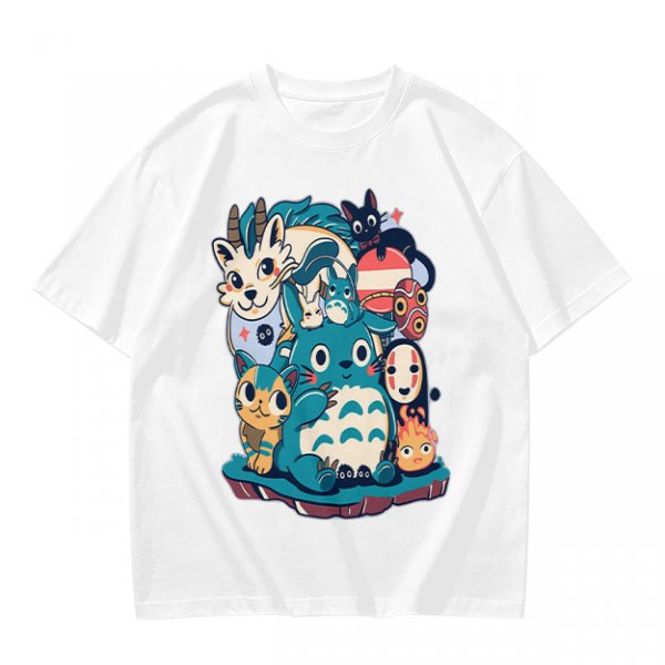 Olive T-Shirt Featuring Cute Studio Ghibli Character Mashup Art