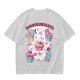 Olive T-Shirt With Cute Dinosaur Ice Cream Graphic Print