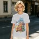 Olive T-Shirt With Chibi Pirate Cats Group Graphic