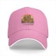 Black baseball cap with cute capybara graphic and playful text