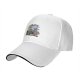 Black Baseball Cap with One Piece Straw Hat Pirates Ship Print