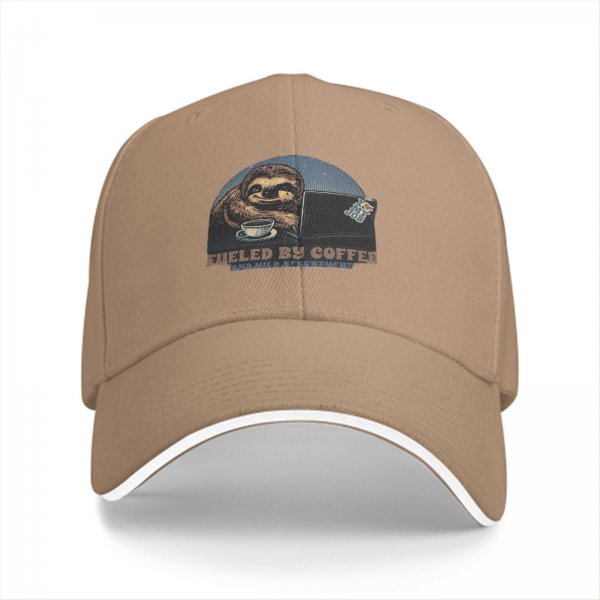 Sloth Fueled By Coffee And Mild Resentment Baseball Cap