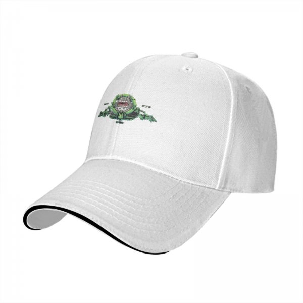Black Baseball Cap With Forest Spirit Graphic Design