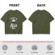 Olive t-shirt with 'Have a Rice Day' and cute rice bowl graphic