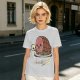 Olive T-Shirt With Funny Hamlet Ham And Skull Graphic Print