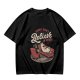 Olive graphic t-shirt with unicorn therapy and 'Even I Don't Believe In Myself' text
