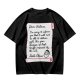 Christmas t-shirt with Santa's tariff excuse note print