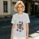 Olive T-Shirt With Saturn Cat And Kittens Space Print