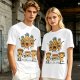 Olive T-Shirt With Angry Pineapple And Pizza Slice Cartoon Print