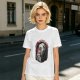 Olive T-Shirt with Vampire Coffee Before Coffin Graphic Print