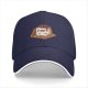 Black Baseball Cap With Cute Smores Character Print