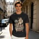 Olive T-Shirt With Whimsical Floating Island Children Art Print