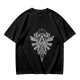 Olive Green T-Shirt With Detailed Fantasy Crest Graphic