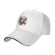 Black Baseball Cap with Cute Christmas Kittens and Holiday Gifts Print
