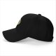 Black Baseball Cap With Pizza Club Pineapple Slice Graphic
