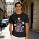 Olive T-Shirt With Cute Sushi Graphic and 'I Like The Way You Roll' Text