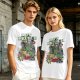 Kap'n Krunch Zombie Pirate Graphic Olive T-Shirt