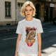 Olive T-Shirt with Japanese Ramen Dragon Graphic Print