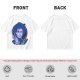 Olive T-Shirt With Neon Edward Scissorhands Portrait Print