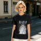 Olive green graphic tee with Totoro forest spirit print