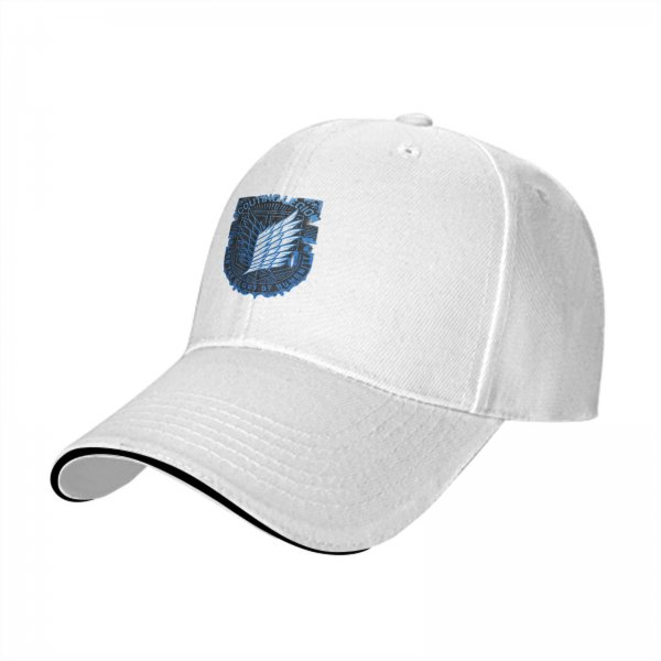 Black Baseball Cap With Attack On Titan Scouting Legion Emblem
