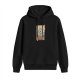 Black hoodie with ukiyo-e style mountain warrior graphic
