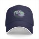 Black Baseball Cap With Fantasy Dragon Moon Cloud Night Artwork
