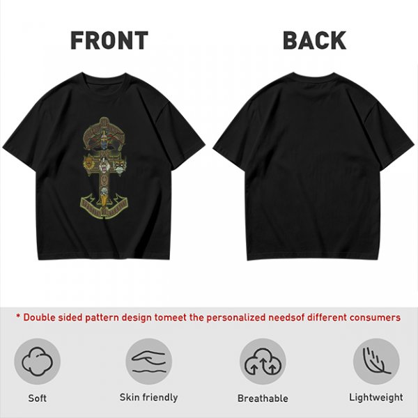 Olive Graphic T-Shirt With Anchor And Animal Head Emblem Print