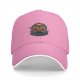 Black baseball cap with muscular pumpkin fitness gym graphic