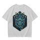 Olive T-Shirt With Blue Beholder Monster Graphic Print