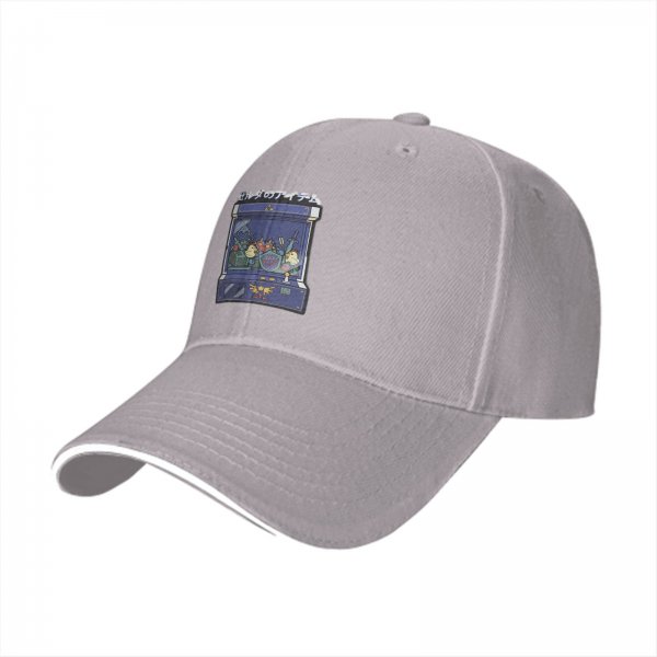 Black baseball cap with Zelda arcade claw machine graphic