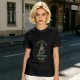 Olive t-shirt with 'Pray for the Great Old Dice' cosmic horror print